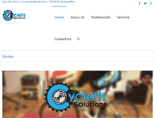 Tablet Screenshot of cyclefitsolutions.com